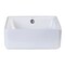 Eago EAGO BA130 15" SQUARE CERAMIC ABOVE MOUNT BATHROOM BASIN VESSEL SINK BA130 - alternate 3